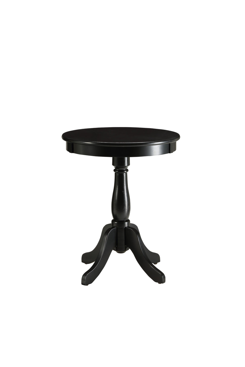 Round Pedestal Wooden Side Table By Homeroots | Side Tables | Modishstore - 2