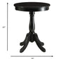 Round Pedestal Wooden Side Table By Homeroots | Side Tables | Modishstore - 4