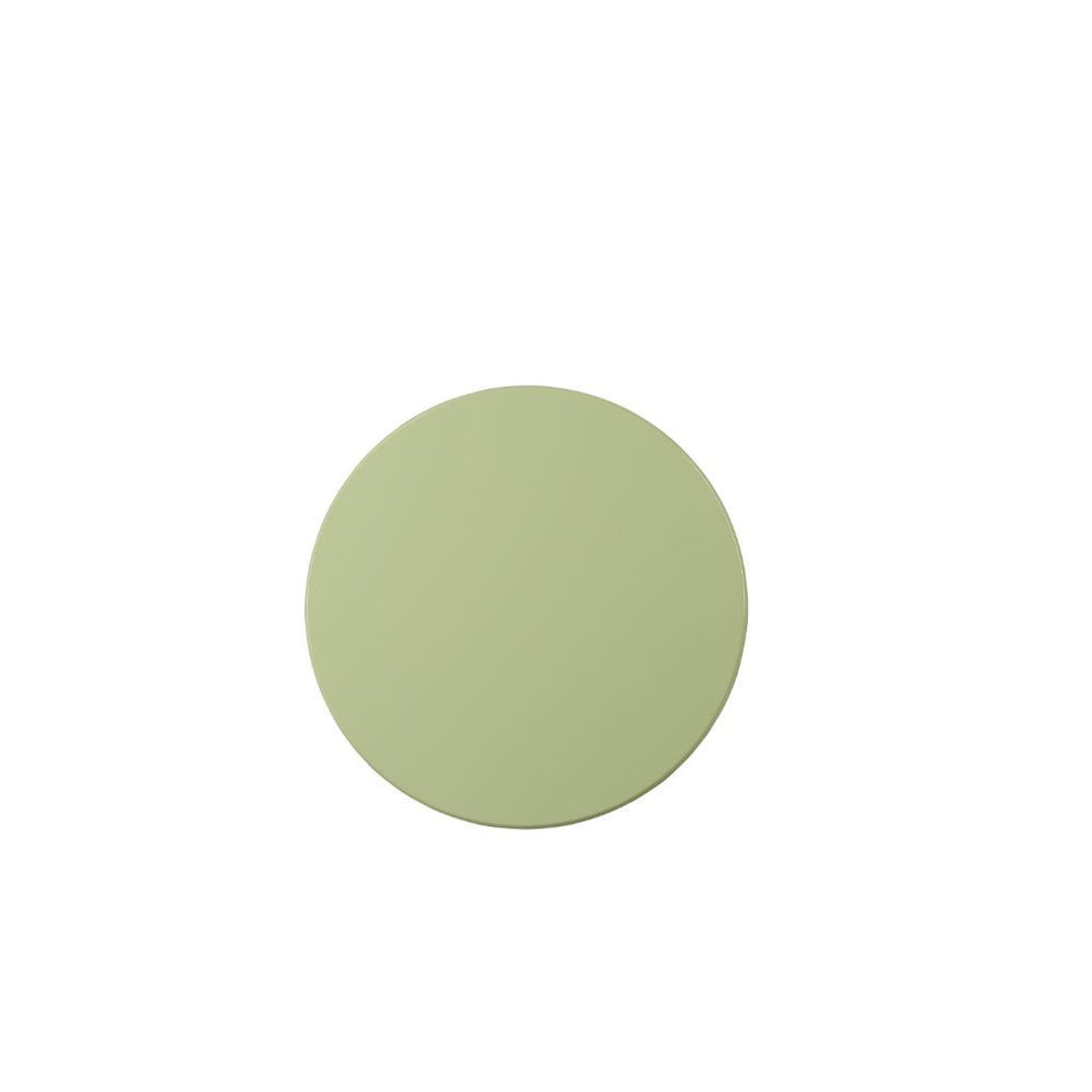 Light Green Solid Wooden Pedestal Side Table By Homeroots | Side Tables | Modishstore - 3