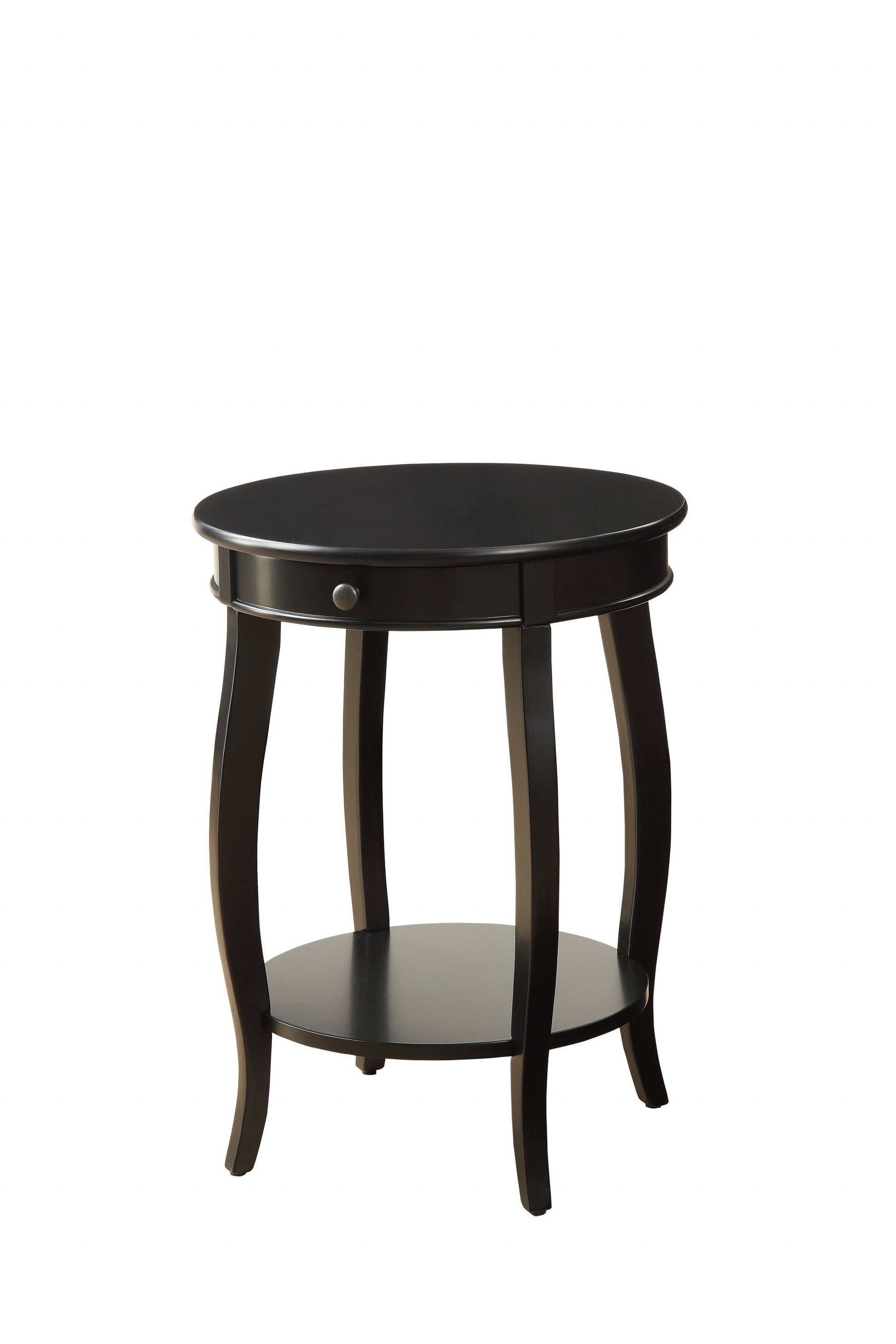 Vintage Look Black Wood End Table with Storage By Homeroots | End Tables | Modishstore - 4