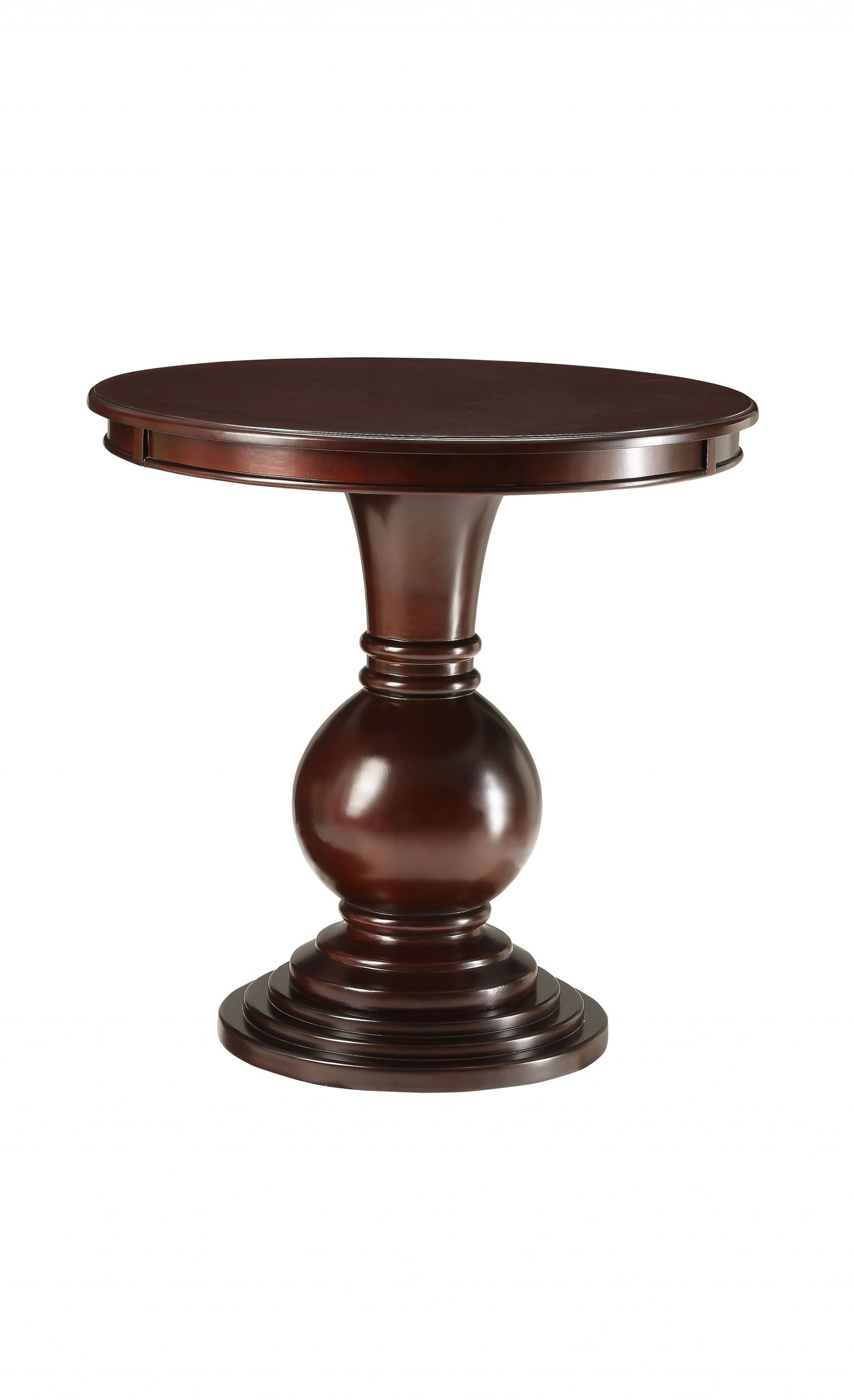 Espresso Wood Veneer Side Table By Homeroots | Side Tables | Modishstore