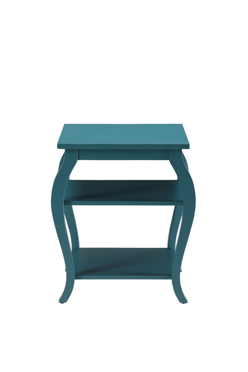 Pop of Color Bow Leg Square End or Side Table By Homeroots | Side Tables | Modishstore - 2