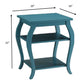 Pop of Color Bow Leg Square End or Side Table By Homeroots | Side Tables | Modishstore - 5