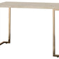 FauMarble And Champagne Sofa Table By Homeroots | Coffee Tables | Modishstore - 2