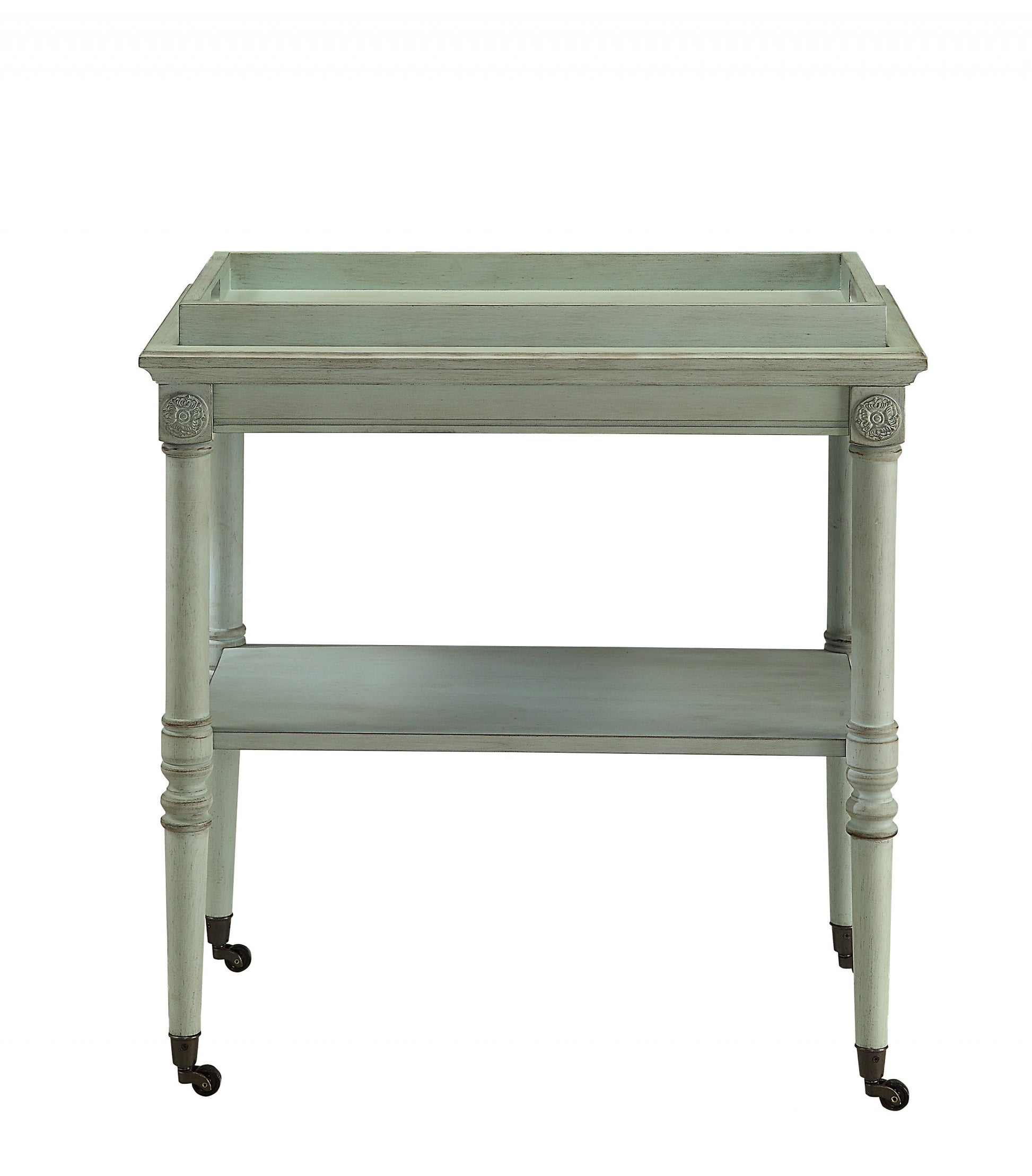 Antique Green Mdf Tray Table By Homeroots | TV Tray Tables | Modishstore - 2