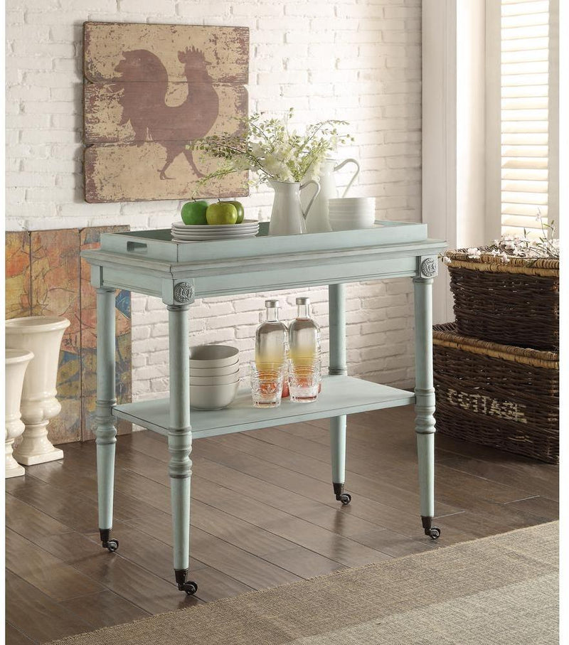 Antique Green Mdf Tray Table By Homeroots | TV Tray Tables | Modishstore