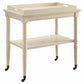 French Style Antique White Trolley Table By Homeroots | TV Tray Tables | Modishstore - 4