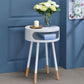 Bentwood White Retro Round Wooden End Table By Homeroots | End Tables | Modishstore