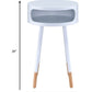 Bentwood White Retro Round Wooden End Table By Homeroots | End Tables | Modishstore - 5