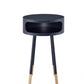 Bentwood Black Retro Round Wooden End Table By Homeroots | End Tables | Modishstore