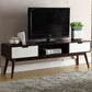 Espresso And White Mdf Tv Stand By Homeroots | TV Stands | Modishstore