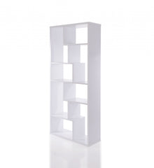 White Veneer Cube Bookcase By Homeroots
