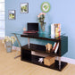 Black High Gloss Clear Glass Office Desk By Homeroots | Desks | Modishstore