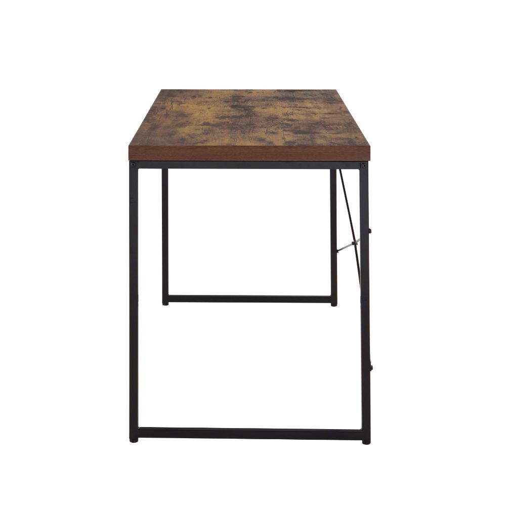 Weathered Oak Paper Veneer Desk By Homeroots | Desks | Modishstore - 3