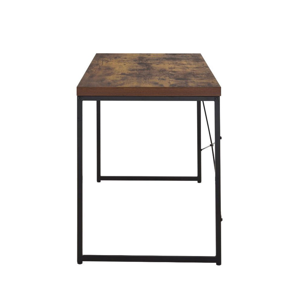 Weathered Oak Paper Veneer Desk By Homeroots | Desks | Modishstore - 4