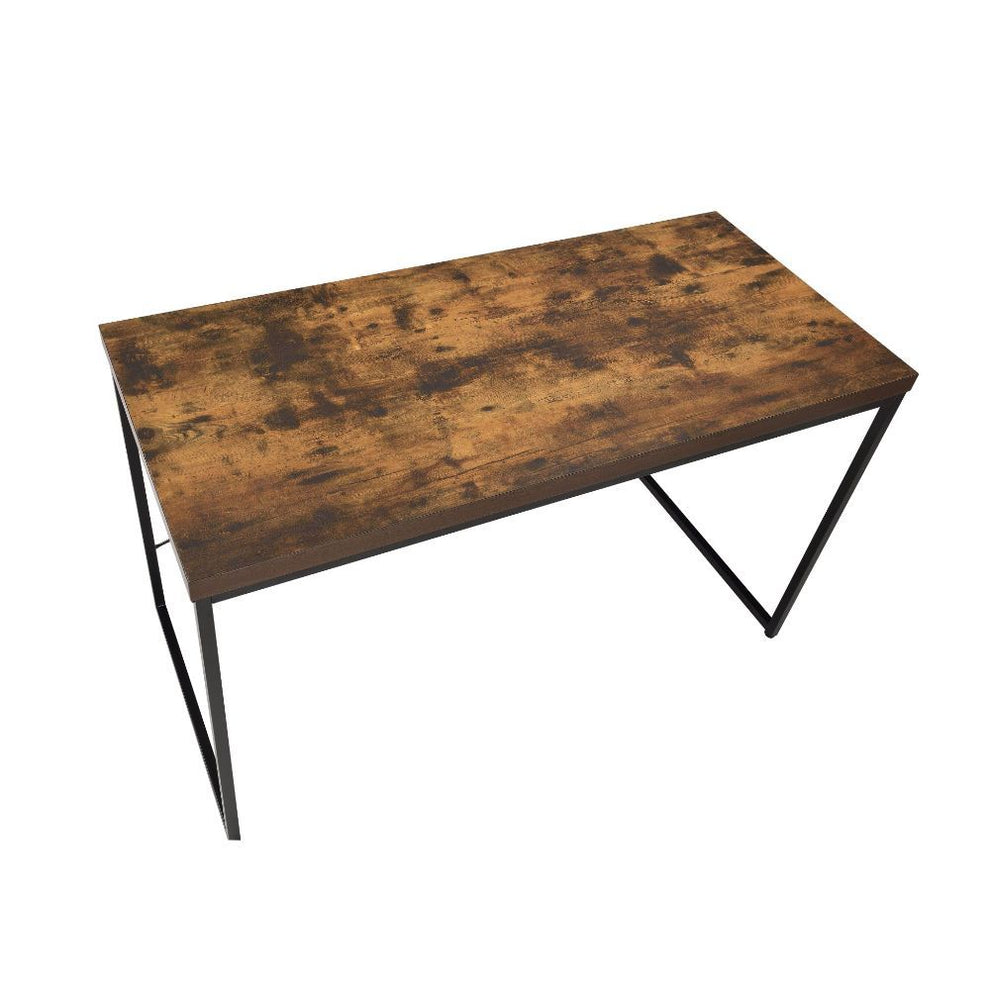 Weathered Oak Paper Veneer Desk By Homeroots | Desks | Modishstore - 5