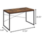 Weathered Oak Paper Veneer Desk By Homeroots | Desks | Modishstore - 6
