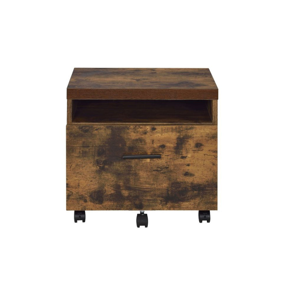 Weathered Oak File Cabinet By Homeroots | Drawers | Modishstore - 3