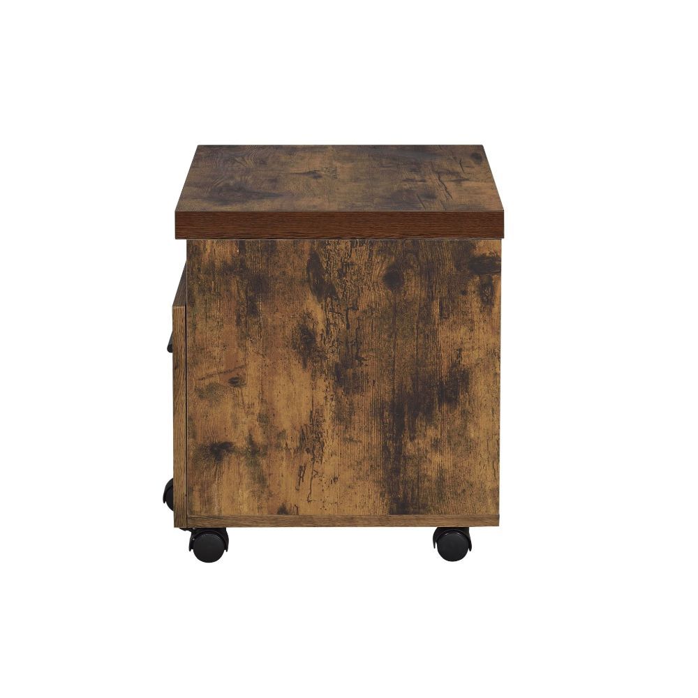 Weathered Oak File Cabinet By Homeroots | Drawers | Modishstore - 3