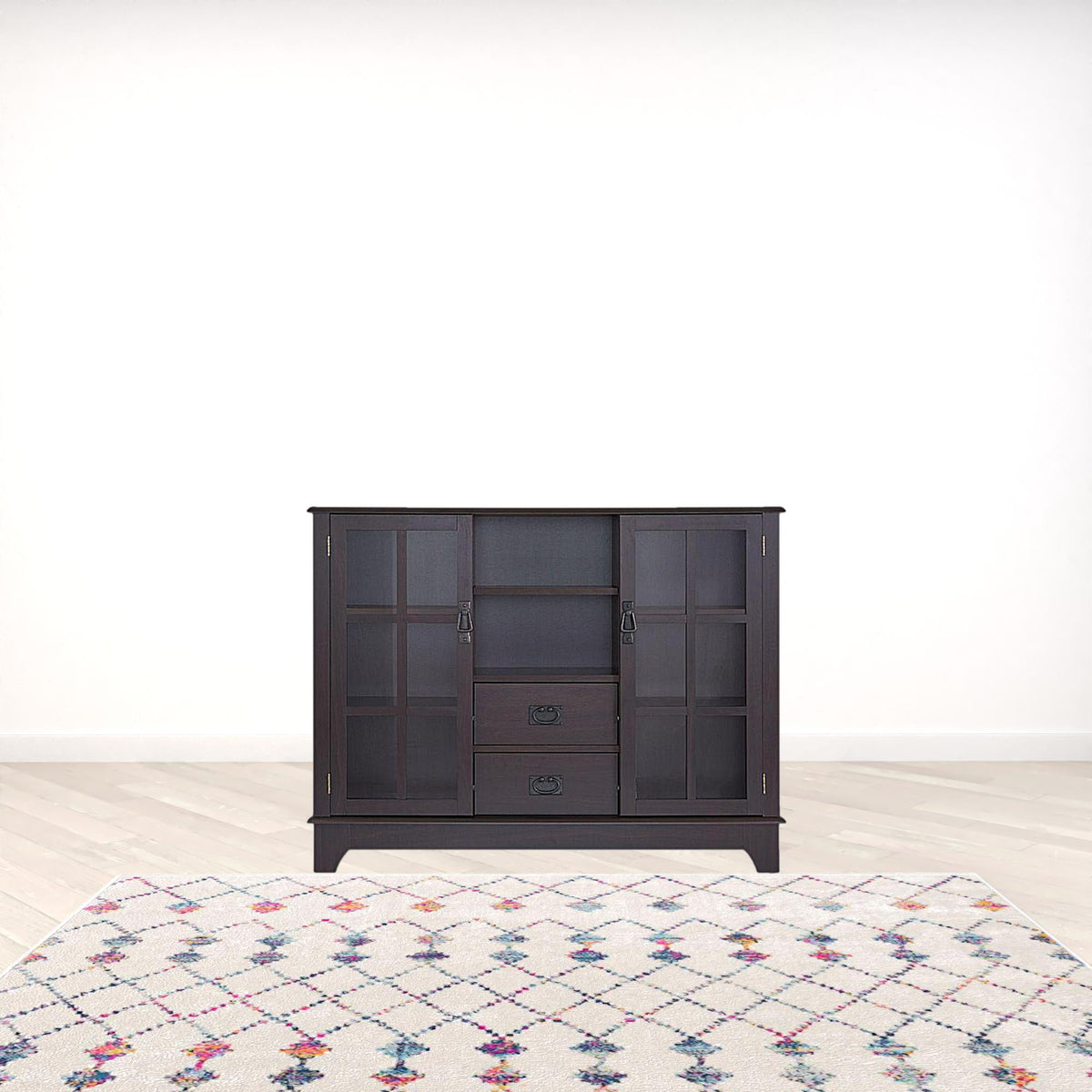 Espresso Mdf Cabinet By Homeroots | Cabinets | Modishstore