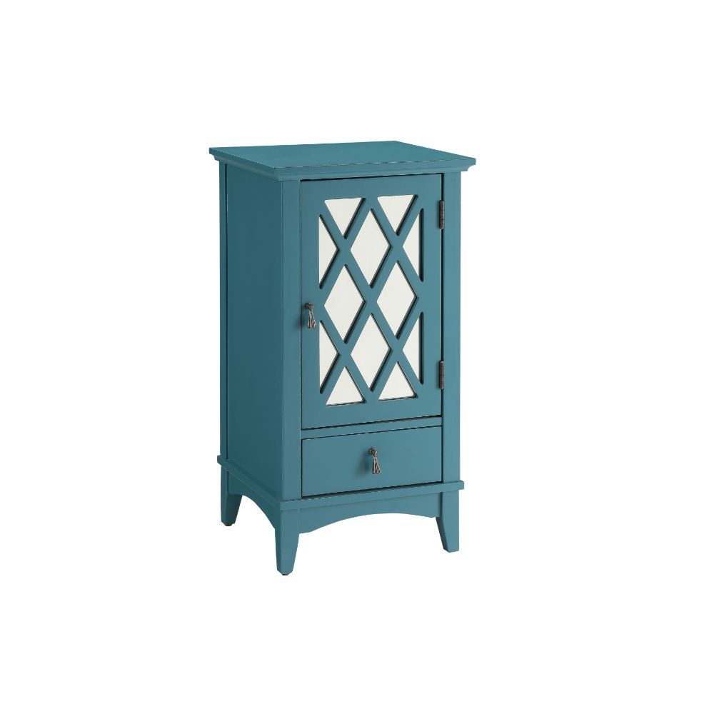Pop Of Color Teal Accent Cabinet By Homeroots | Cabinets | Modishstore - 2