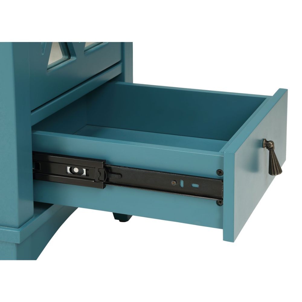 Pop Of Color Teal Accent Cabinet By Homeroots | Cabinets | Modishstore - 4