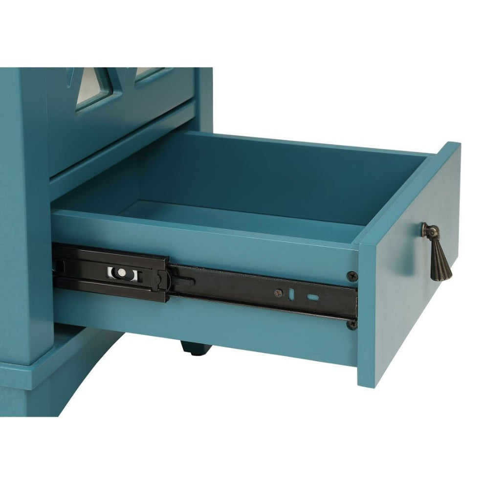 Pop Of Color Teal Accent Cabinet By Homeroots | Cabinets | Modishstore - 5