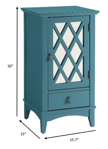 Pop Of Color Teal Accent Cabinet By Homeroots | Cabinets | Modishstore - 7