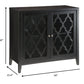 Black Mdf Cabinet By Homeroots | Cabinets | Modishstore - 2