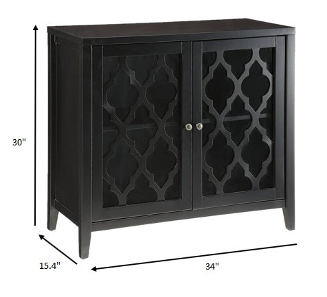 Black Mdf Cabinet By Homeroots | Cabinets | Modishstore - 3
