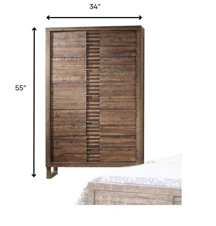 Reclaimed Oak Wood Chest By Homeroots - 286551 | Drawers | Modishstore - 3
