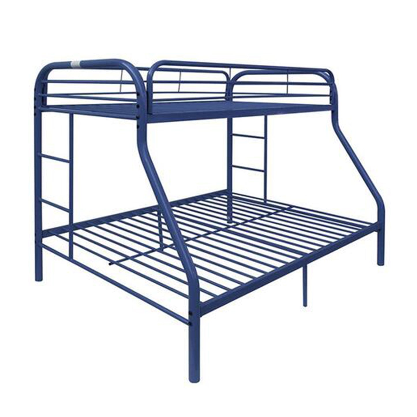 Twin Over Full Black Metal Tube Bunk Bed By Homeroots | Beds | Modishstore - 3