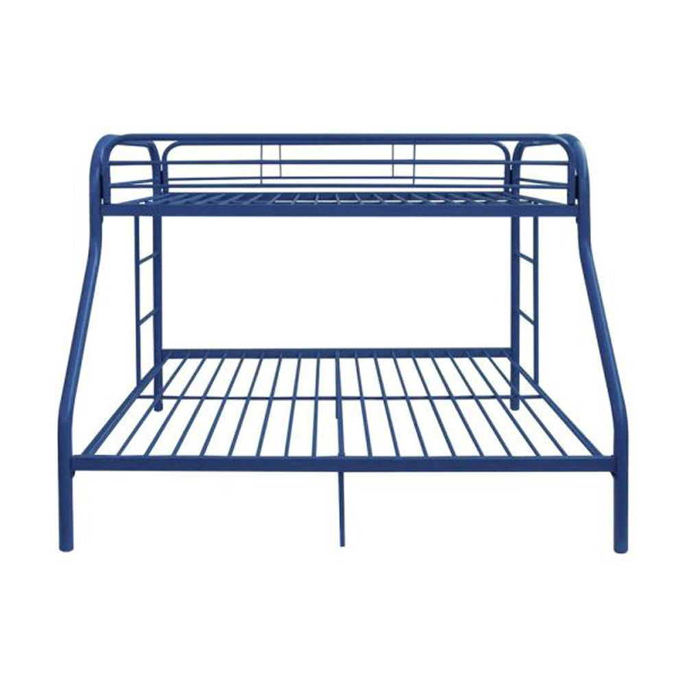 Twin Over Full Black Metal Tube Bunk Bed By Homeroots | Beds | Modishstore - 4