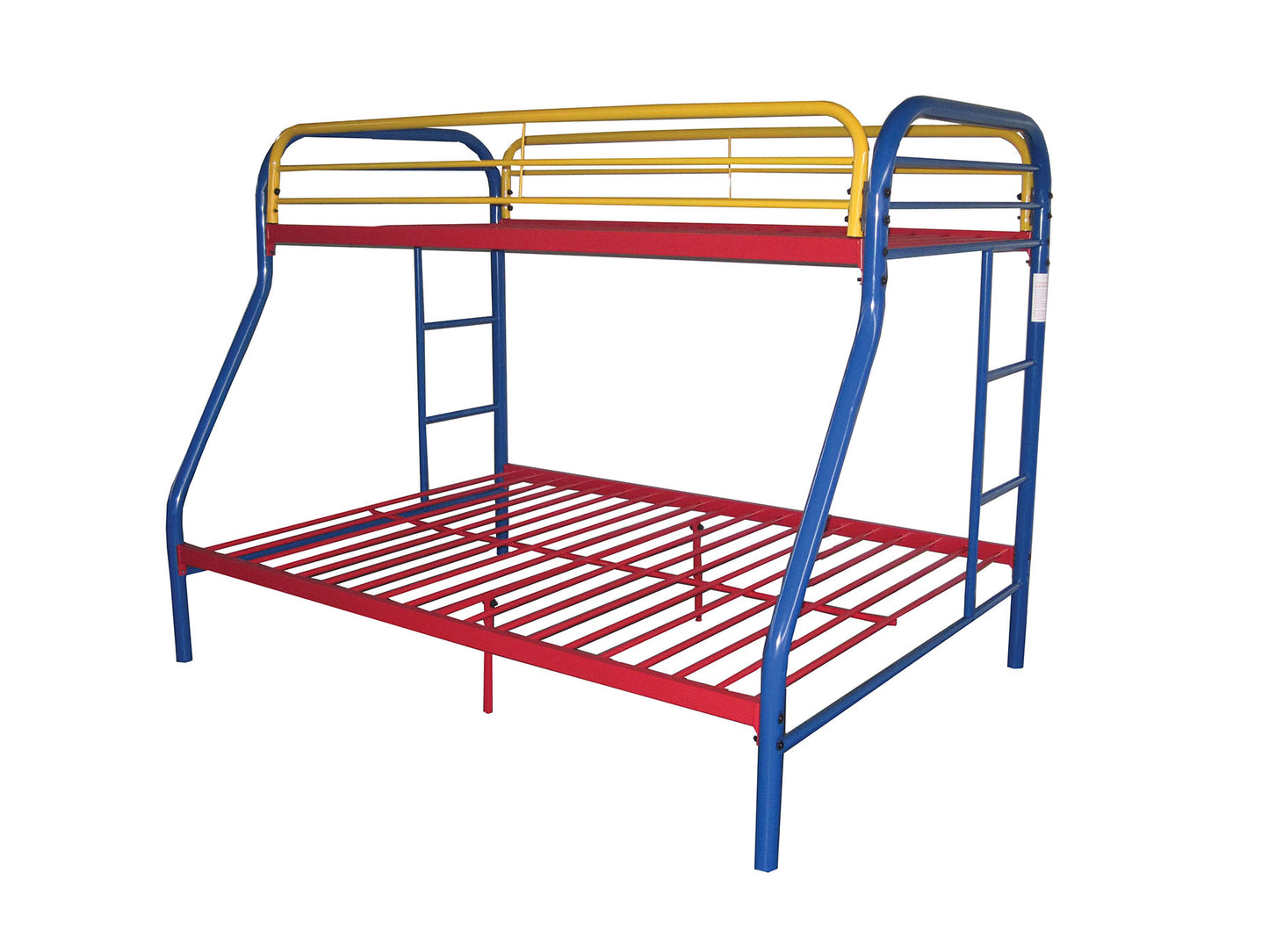Twin Over Full Black Metal Tube Bunk Bed By Homeroots | Beds | Modishstore - 7