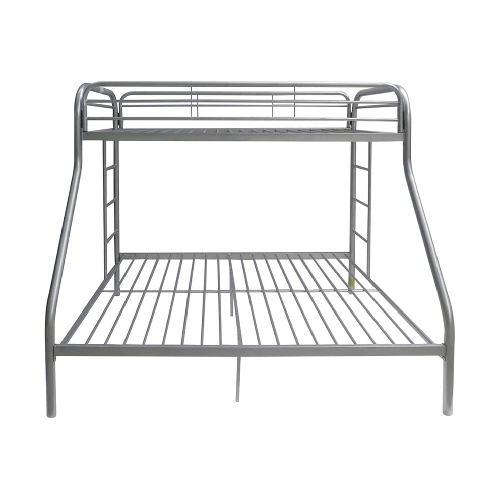 Twin Over Full Black Metal Tube Bunk Bed By Homeroots | Beds | Modishstore - 10