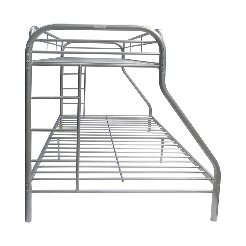 Twin Over Full Black Metal Tube Bunk Bed By Homeroots | Beds | Modishstore - 11