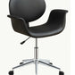 Black Pu Office Chair By Homeroots | Office Chairs | Modishstore - 2