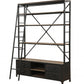 Sandy Gray Metal Tube Bookcase With Ladder By Homeroots | Bookcases | Modishstore