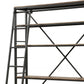Sandy Gray Metal Tube Bookcase With Ladder By Homeroots