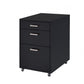 File Cabinet In Black High Gloss And Chrome - Metal Tube, Mdf, Poly Ven Black High Gloss And Chrome By Homeroots | Cabinets | Modishstore