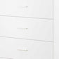 White Particle Board Chest By Homeroots
