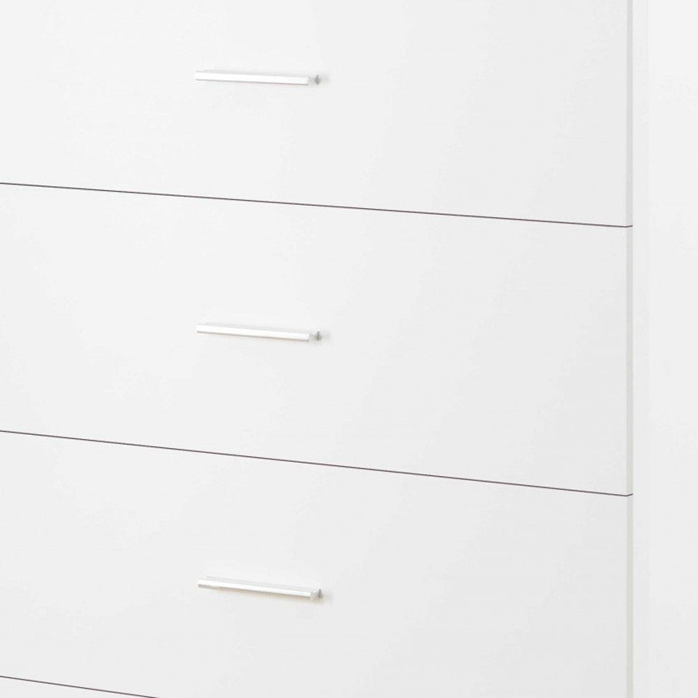 White Particle Board Chest By Homeroots | Drawers | Modishstore - 3