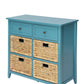 Pop of Color Teal Accent Chest with Storage By Homeroots | Drawers | Modishstore - 2