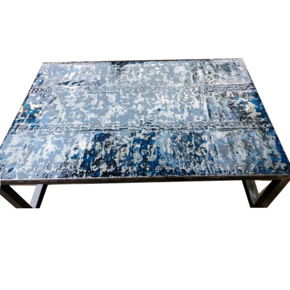 Large Metal Recycled Oil Drum Coffee Table | Coffee Tables | Modishstore - 4