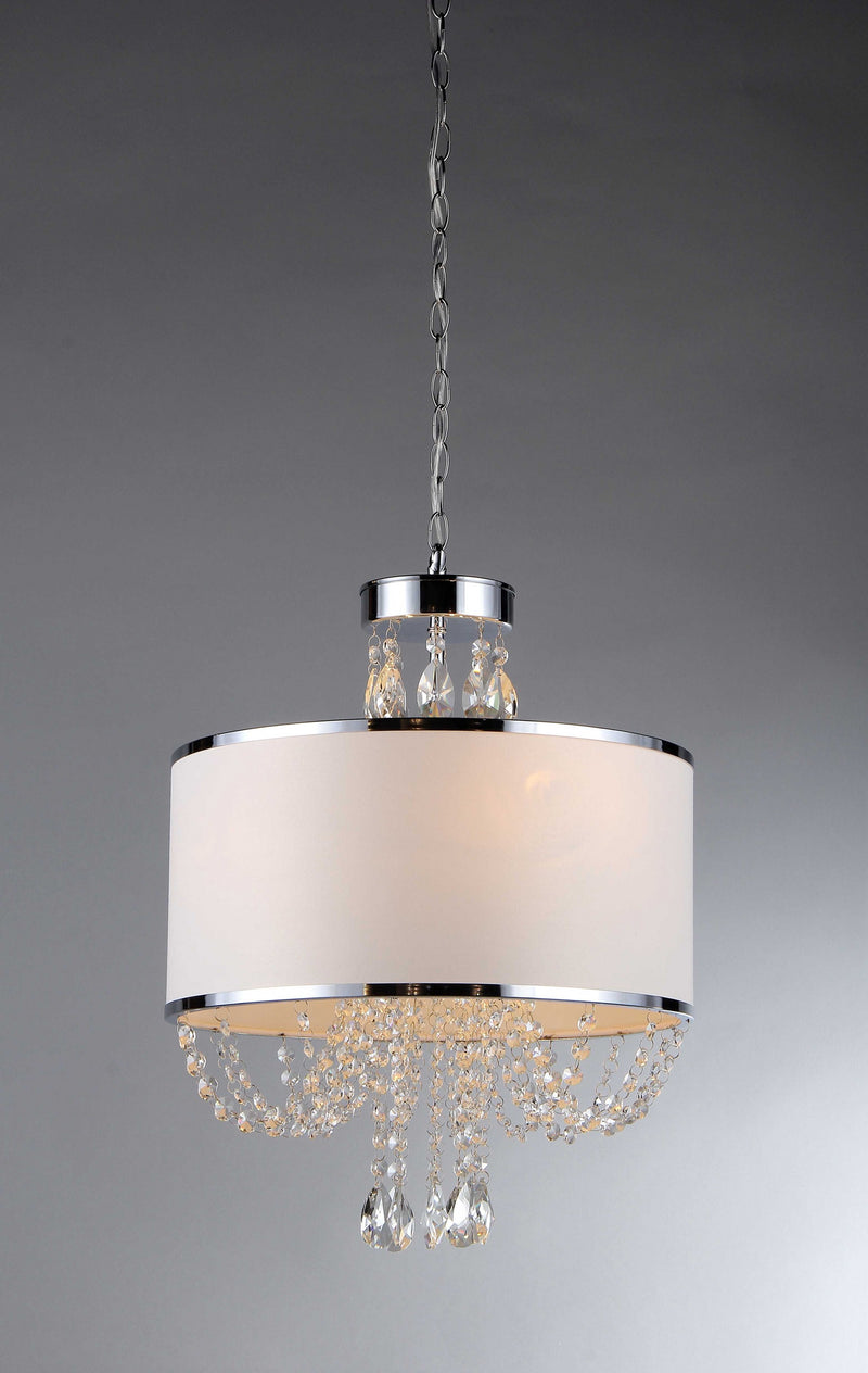 Hera Shaded Crystal-detailed 4-light Chandelier By Homeroots | Chandeliers | Modishstore