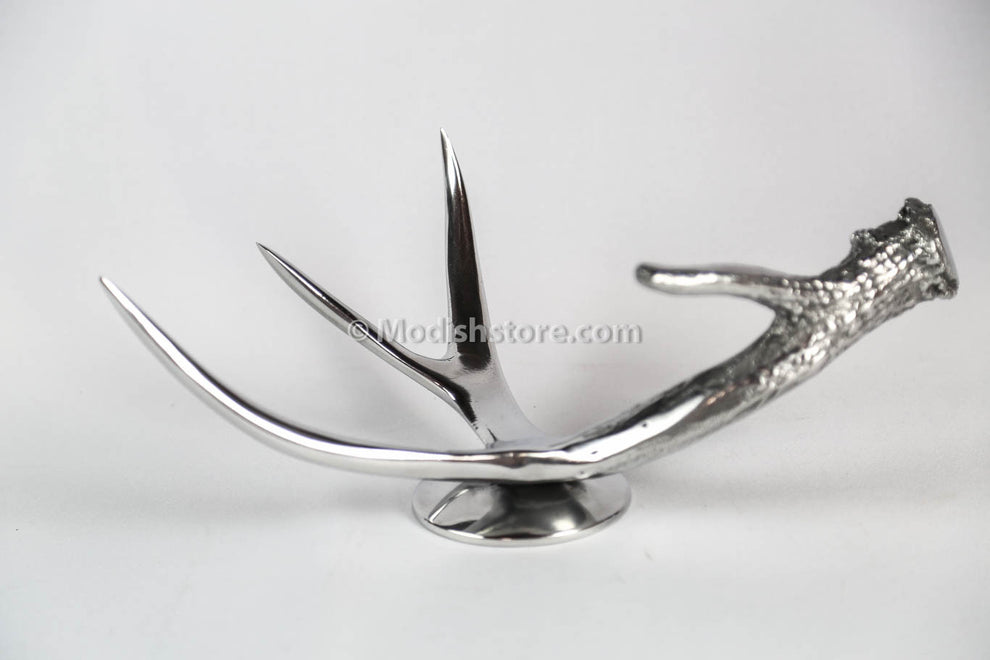 Roost Polished Antler Candlesticks & Pillar Holders