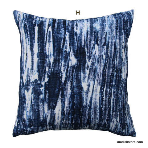 Roost Shibori Linen Pillows
