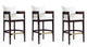 Manhattan Comfort Ritz 38 in. Black and Dark Walnut Beech Wood Barstool (Set of 3) | Bar Stools | Modishstore-4