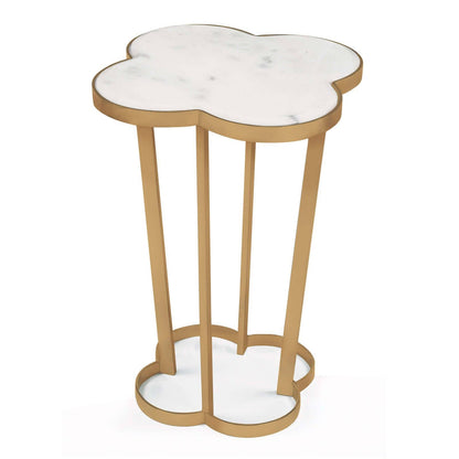 Clover Table Natural Brass By Regina Andrew | Side Tables | Modishstore