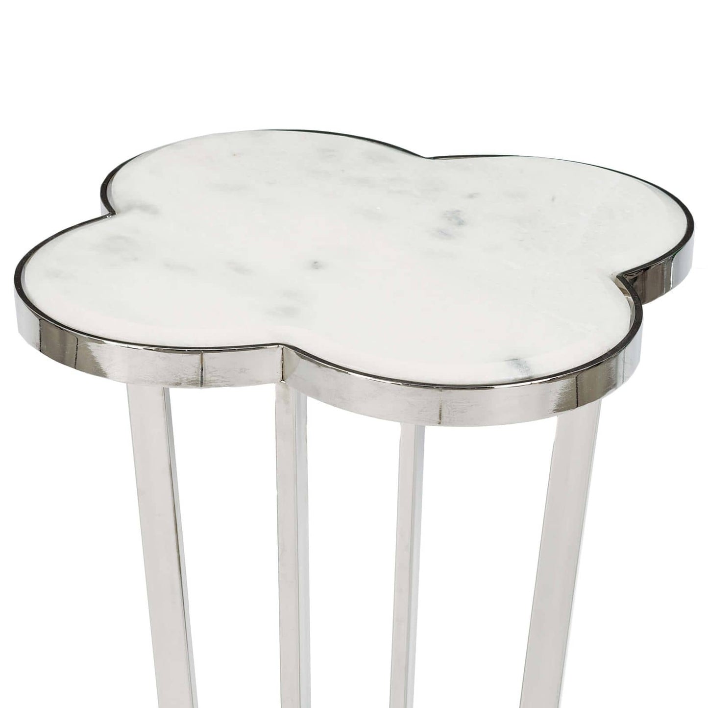 Clover Table Natural Brass By Regina Andrew | Side Tables | Modishstore - 7